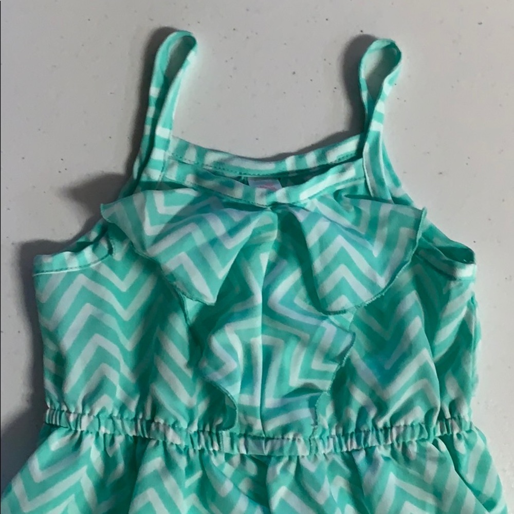 Girls Summer Dress, Ruffle Front, 2T - Picture 2 of 4